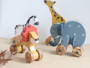 Wooden Animal Push Toys