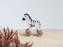 Load image into Gallery viewer, Wooden Animal Push Toys
