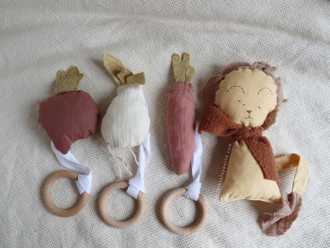 Newborn Cloth Rattles (and Teethers)