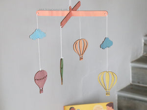 DIY Crib Mobile - Hot Air Balloon