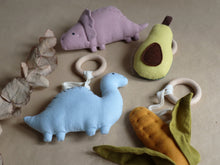 Load image into Gallery viewer, Fabric Rattle and Teether: Veggies
