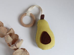 Fabric Rattle and Teether: Veggies