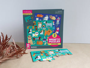 Mudpuppy Cats & Dogs Magnetic Puzzles