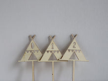 Load image into Gallery viewer, Numeral Cake Toppers: Tents
