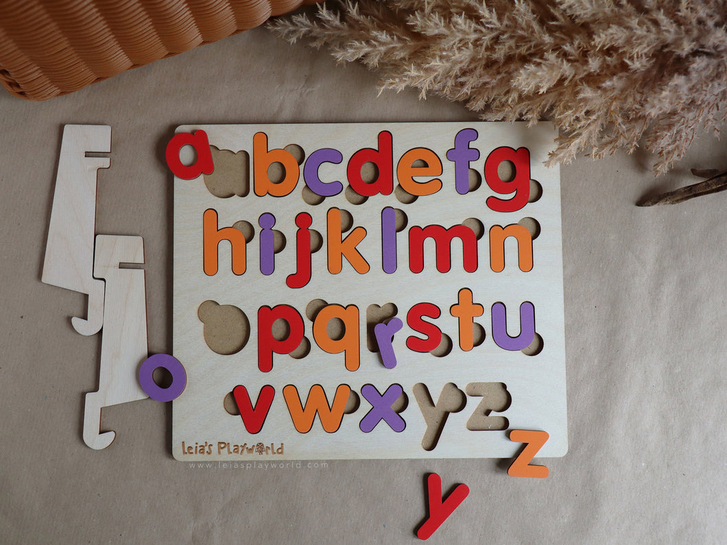 Wooden Alphabet Puzzle (Lowercase)